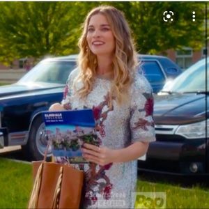 Zara Sequin Floral Embroidered Dress